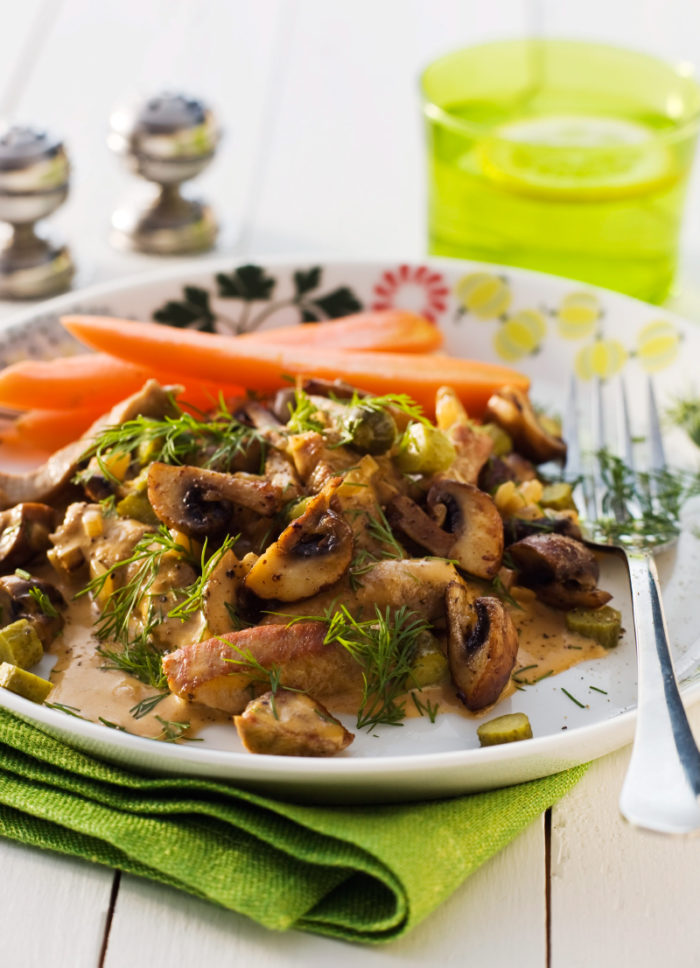 Fläskfilé Stroganoff