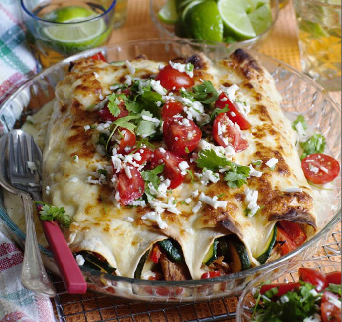 Enchiladas Kyckling Crème Fraiche Paprika & Chili