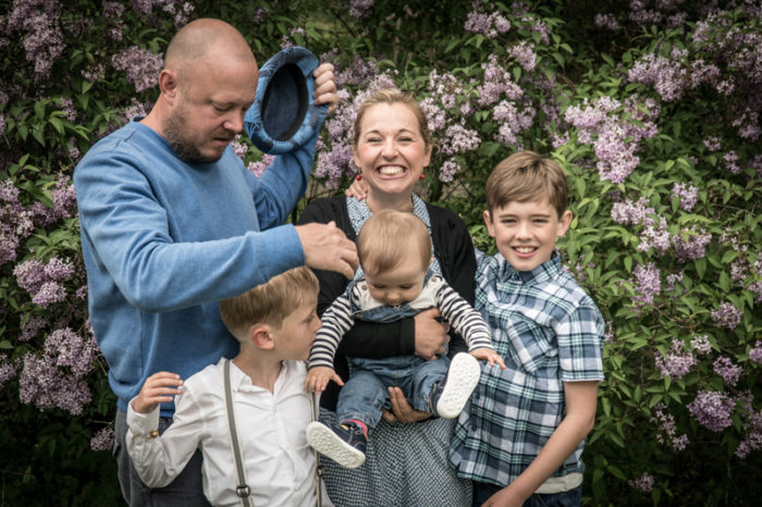 Jennie Everman Thuresson med familj.