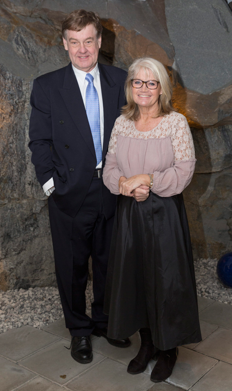 Ann-Britt Ryd Pettersson och maken Björn Ryd på Stockholm Human Rights Award 2016 i Berwaldhallen i Stockholm.