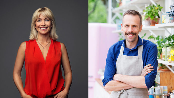Tina Nordström och Johan Östling blir nya programledare för "Hela Sverige bakar" i TV4.